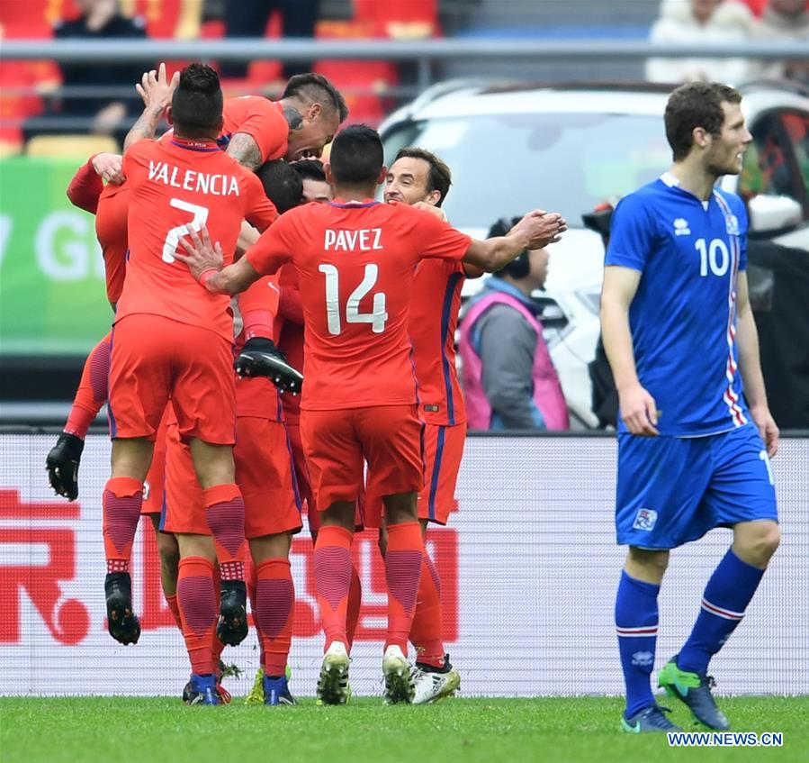 (SP)CHINA-NANNING-SOCCER-CHINA CUP-CHILE VS ICELAND