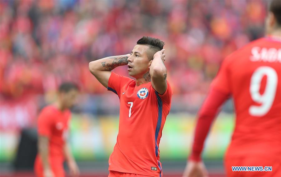 (SP)CHINA-NANNING-SOCCER-CHINA CUP-CHILE VS ICELAND