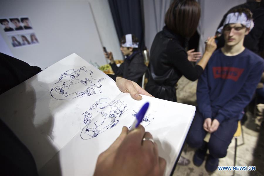 ITALY-MILAN-FASHION WEEK-MEN-CHINESE DESIGNER-MIAORAN