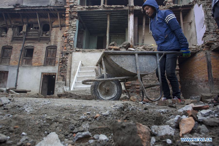 NEPAL-BHAKTAPUR-EARTHQUAKE-RECONSTRUCTION