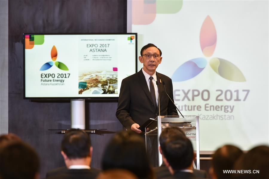 Thailand will take advantage of the Expo 2017, which will be held in Astana, Kazakhstan under the theme 'Future Energy' from June to September, to promote the country's bioenergy potential, said Anantaporn Kanjanarat, the Thai Minister of Energy, during a press conference on Wednesday