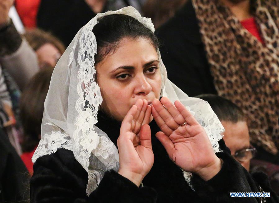 EGYPT-ALEXANDRIA-CHRISTIAN FEAST-EPIPHANY EVE-MASS