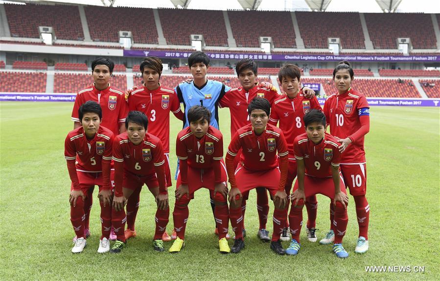 (SP)CHINA-FOSHAN-SOCCER-WOMEN-UKR VS MYA(CN)