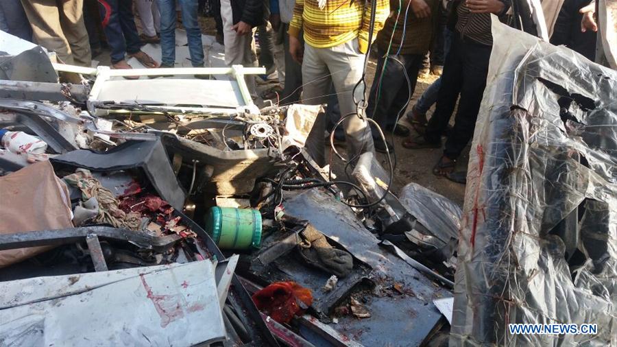 INDIA-ETAH-SCHOOL BUS-TRUCK-COLLISION