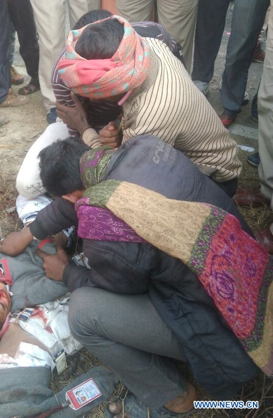 INDIA-ETAH-SCHOOL BUS-TRUCK-COLLISION