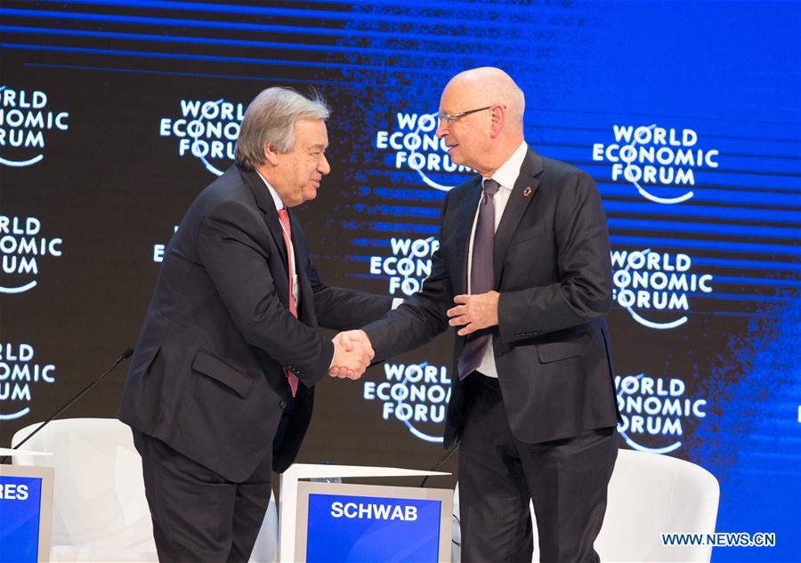 SWITZERLAND-DAVOS-WEF-UN-GUTERRES