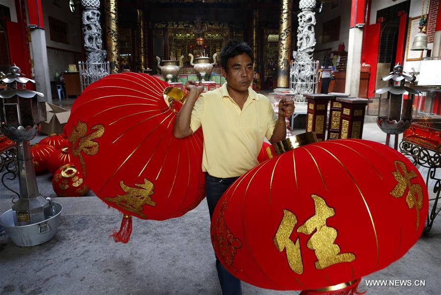 MYANMAR-YANGON-NEW YEAR-DECORATION