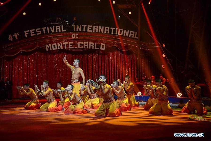 MONACO-FONTVIELLE-41ST MONTE-CARLO INTERNATIONAL CIRCUS FESTIVAL-CHINESE ACROBATICS