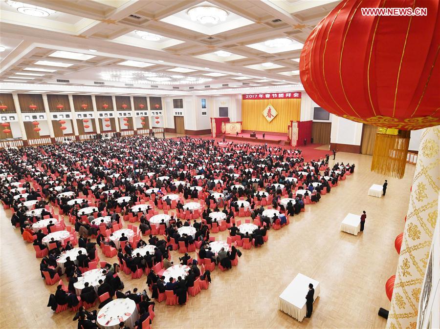 CHINA-BEIJING-SPRING FESTIVAL RECEPTION (CN) 