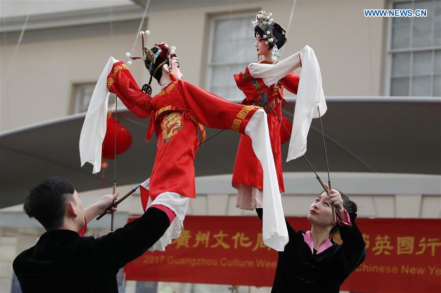 BRITAIN-LONDON-LUNAR NEW YEAR-PUPPET SHOW