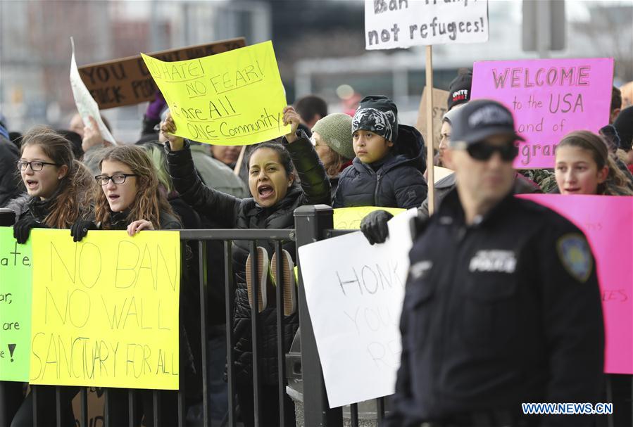 U.S.-NEW YORK-TRUMP-PROTEST