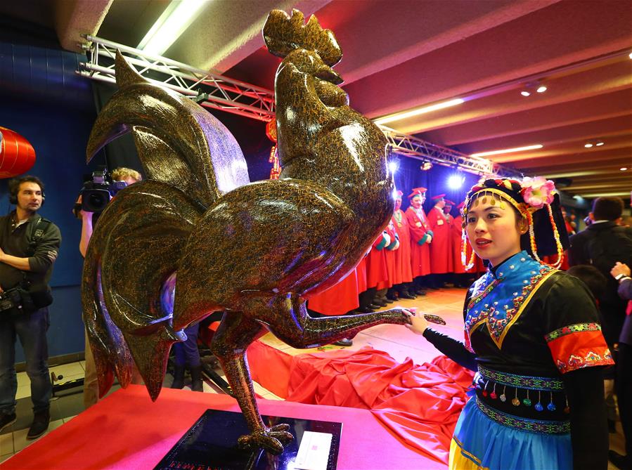 BELGIUM-DINANT-ROOSTER STATUE