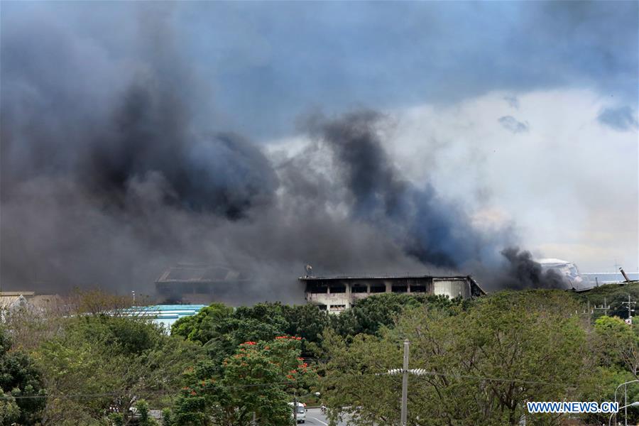 PHILIPPINES-CAVITE PROVINCE-FACTORY FIRE