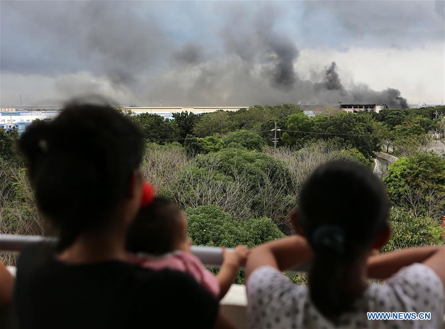 PHILIPPINES-CAVITE PROVINCE-FACTORY FIRE