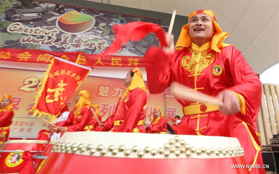 People in China held various celebrations on the day of 'Lichun', meaning the beginning of spring in Chinese People in China held various celebrations on the day of 'Lichun', meaning the beginning of spring in Chinese