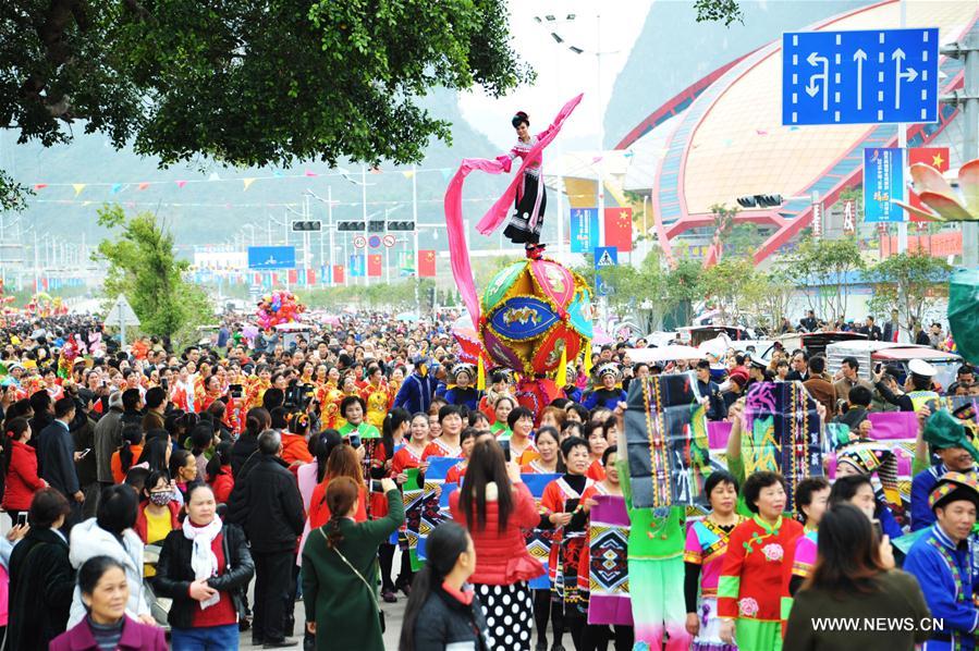 People in China held various celebrations on the day of 'Lichun', meaning the beginning of spring in Chinese People in China held various celebrations on the day of 'Lichun', meaning the beginning of spring in Chinese