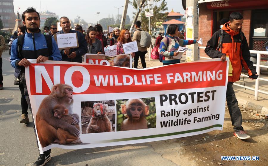 NEPAL-KATHMANDU-WILDLIFE FARMING-PROTEST