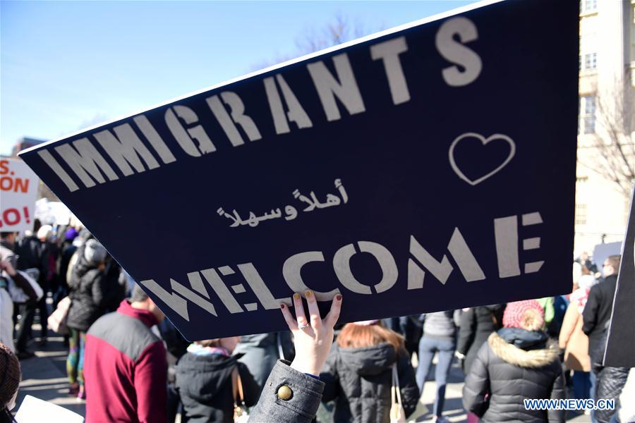 U.S.-WASHINGTON D.C.-PROTEST-TRUMP-IMMIGRATION