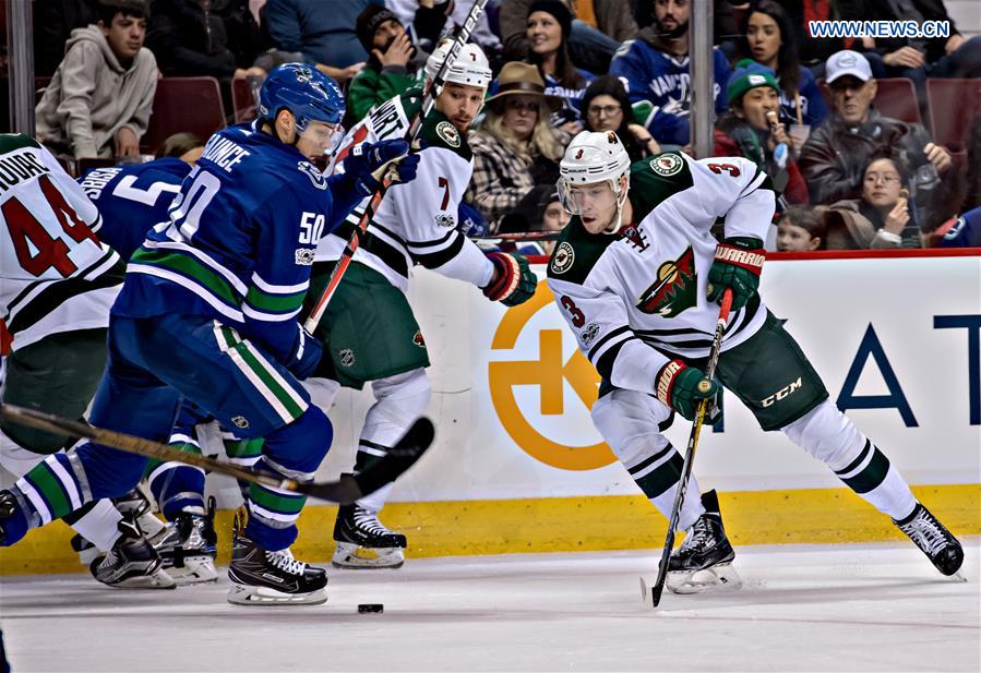 (SP)CANADA-VANCOUVER-NHL-MINNESOTA WILD-VANCOUVER-CANUCKS