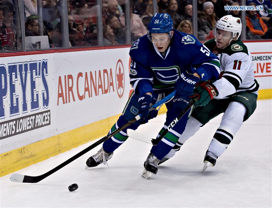 (SP)CANADA-VANCOUVER-NHL-MINNESOTA WILD-VANCOUVER-CANUCKS
