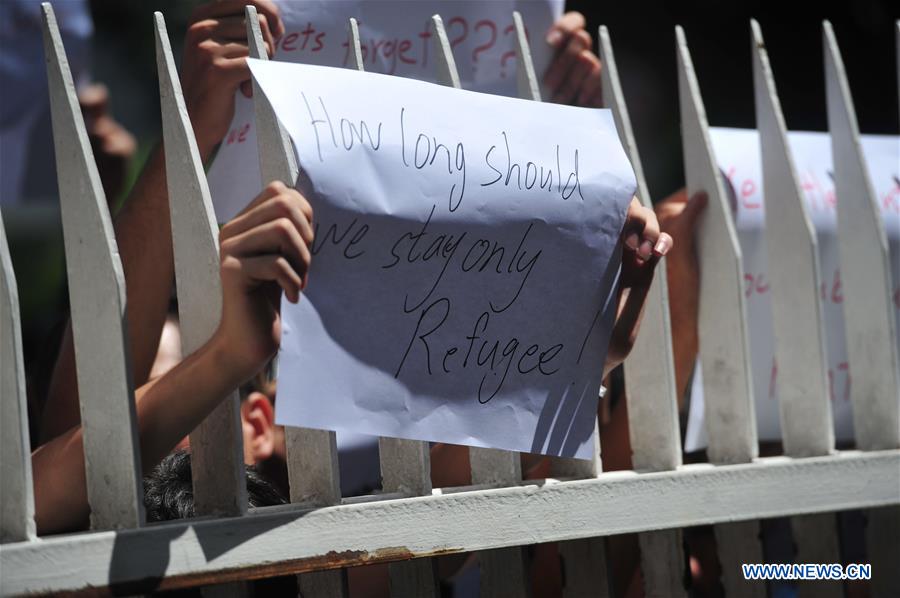INDONESIA-JAKARTA-ASYLUM SEEKERS-PROTEST
