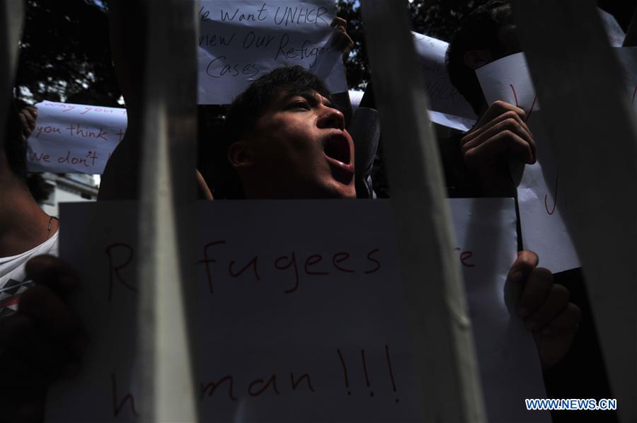 INDONESIA-JAKARTA-ASYLUM SEEKERS-PROTEST