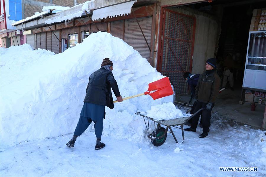 AFGHANISTAN-GHAZNI-FREEZING WEATHER-SNOWFALL