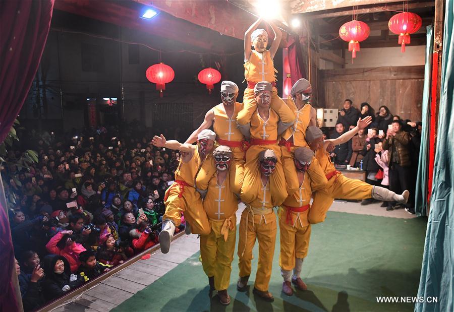 CHINA-ANHUI-PERFORMANCE-HUMAN PYRAMID (CN)