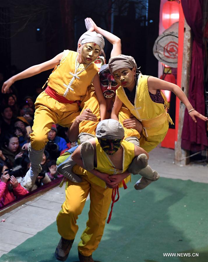CHINA-ANHUI-PERFORMANCE-HUMAN PYRAMID (CN)