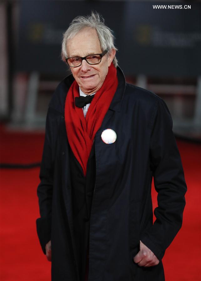 Filmmaker Ken Loach arrives at the British Academy Film Awards (BAFTA) at Royal Albert Hall, whose film 'I, Daniel Blake' wins the award of Outstanding British Film, in London, Britain, on Feb. 12, 2017. 