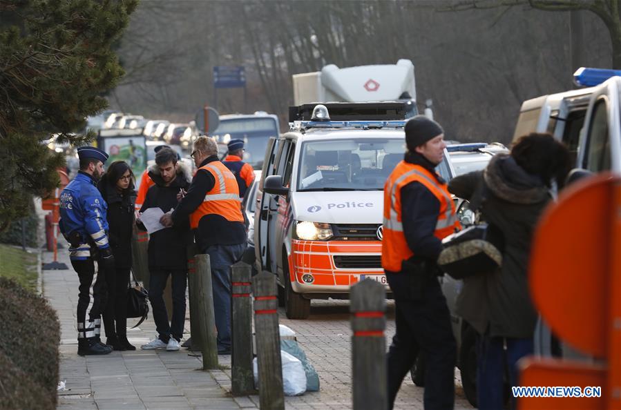 BELGIUM-BRUSSELS-POLICE-SECURITY-CHECK