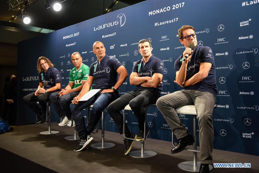(SP)MONACO-LARVOTTO-LAUREUS WORLD SPORTS AWARDS 2017-PRESS CONFERENCE