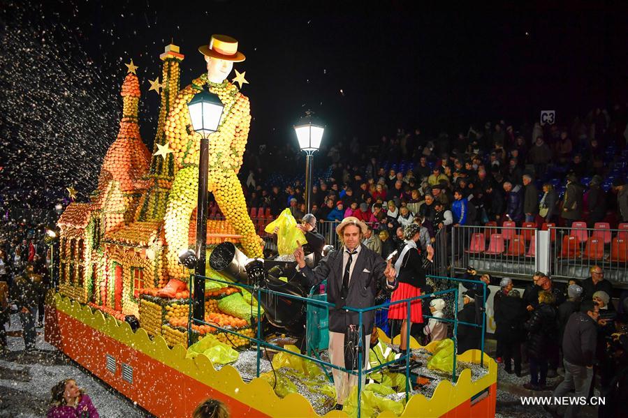 FRANCE-MENTON-LEMON FESTIVAL-NIGHT TIME PARADE