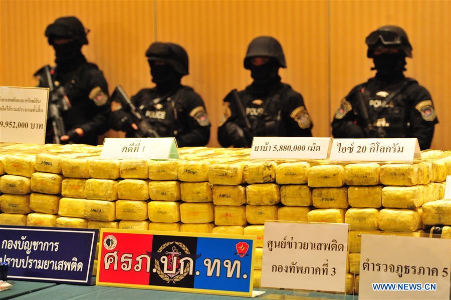 THAILAND-BANGKOK-POLICE-DRUG-SEIZURE