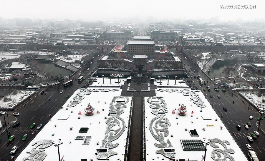 CHINA-XI'AN-SNOWFALL (CN)