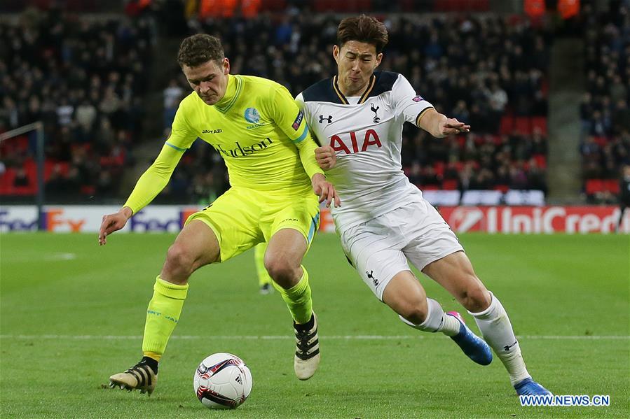 (SP) BRITAIN-LONDON-SOCCER-EUROPA LEAGUE-TOTTENHAM HOTSPUR VS GENT 