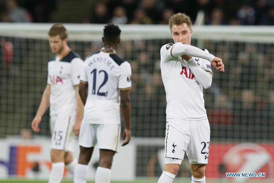 (SP) BRITAIN-LONDON-SOCCER-EUROPA LEAGUE-TOTTENHAM HOTSPUR VS GENT 