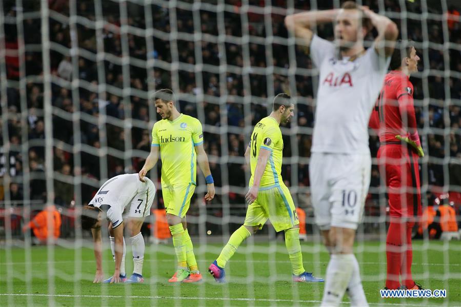 (SP) BRITAIN-LONDON-SOCCER-EUROPA LEAGUE-TOTTENHAM HOTSPUR VS GENT 