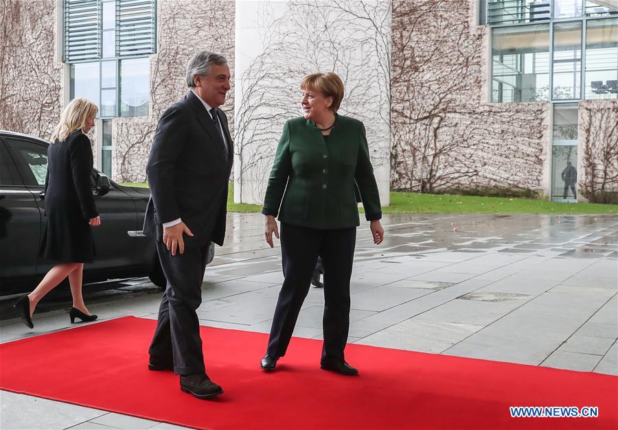 GERMANY-BERLIN-EUROPEAN PARLIAMENT-PRESIDENT-VISIT
