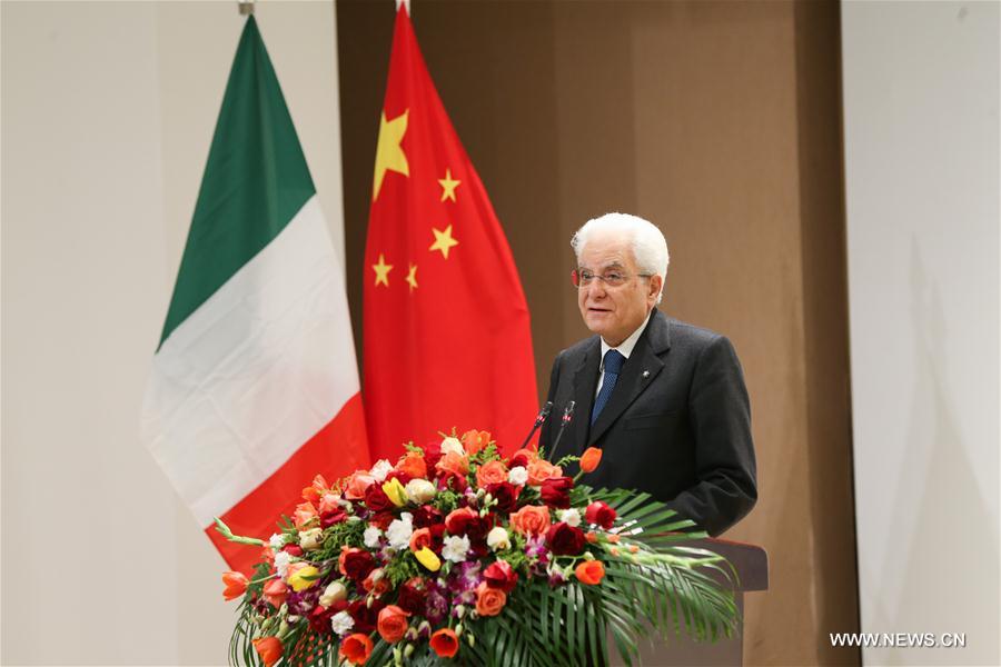 CHINA-SHANGHAI-ITALIAN PRESIDENT-FUDAN UNIVERSITY-SPEECH (CN) 