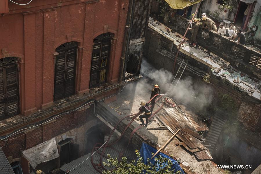 INDIA-KOLKATA-FIRE