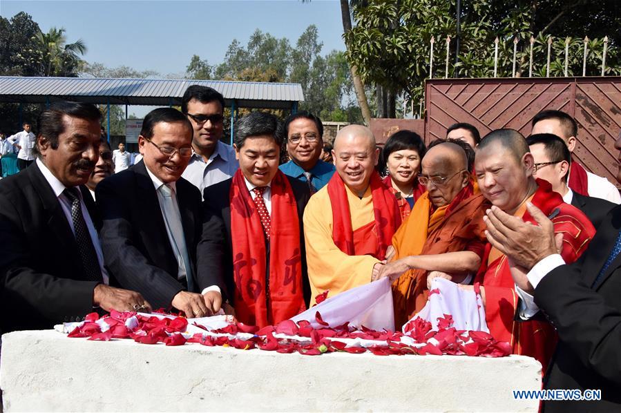 BANGLADESH-DHAKA-ANCIENT BUDDHIST SCHOLAR-MEMORIAL STUPA