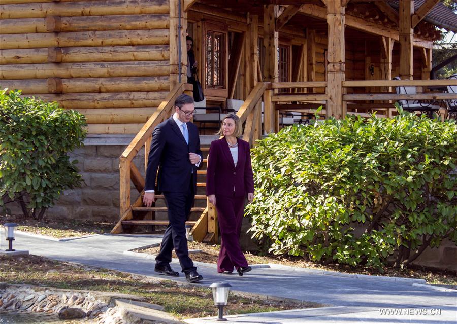 SERBIA-BELGRADE-EU-MOGHERINI-VISIT