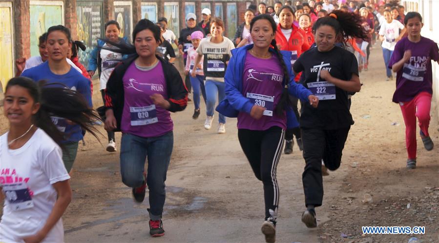 NEPAL-KATHMANDU-INTERNATIONAL WOMEN'S DAY-FUN RUN