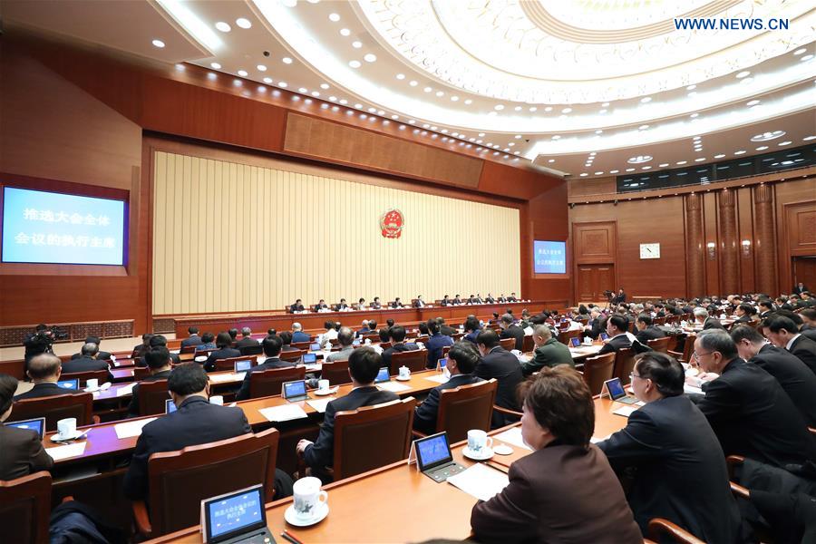 (TWO SESSIONS) CHINA-BEIJING-NPC-PRESIDIUM-MEETING (CN) 