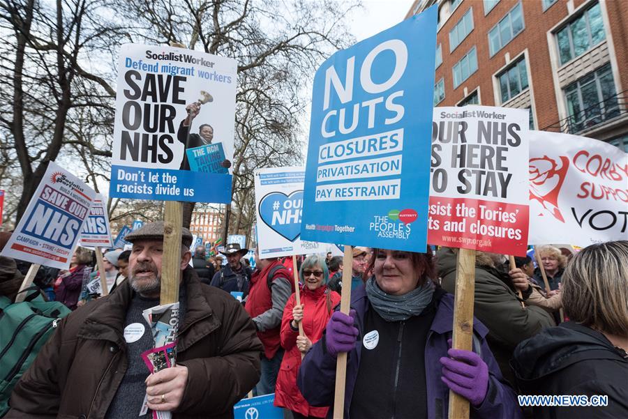 BRITAIN-LONDON-NATIONAL HEALTH SERVICE-PROTEST