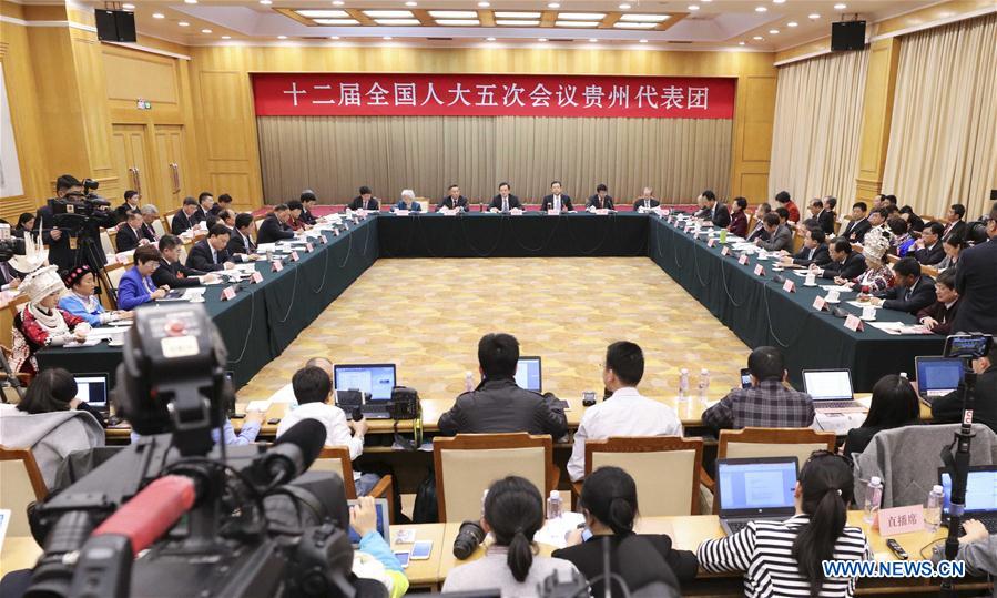 (TWO SESSIONS) CHINA-BEIJING-NPC-GUIZHOU DELEGATION-PLENARY MEETING-OPEN (CN)