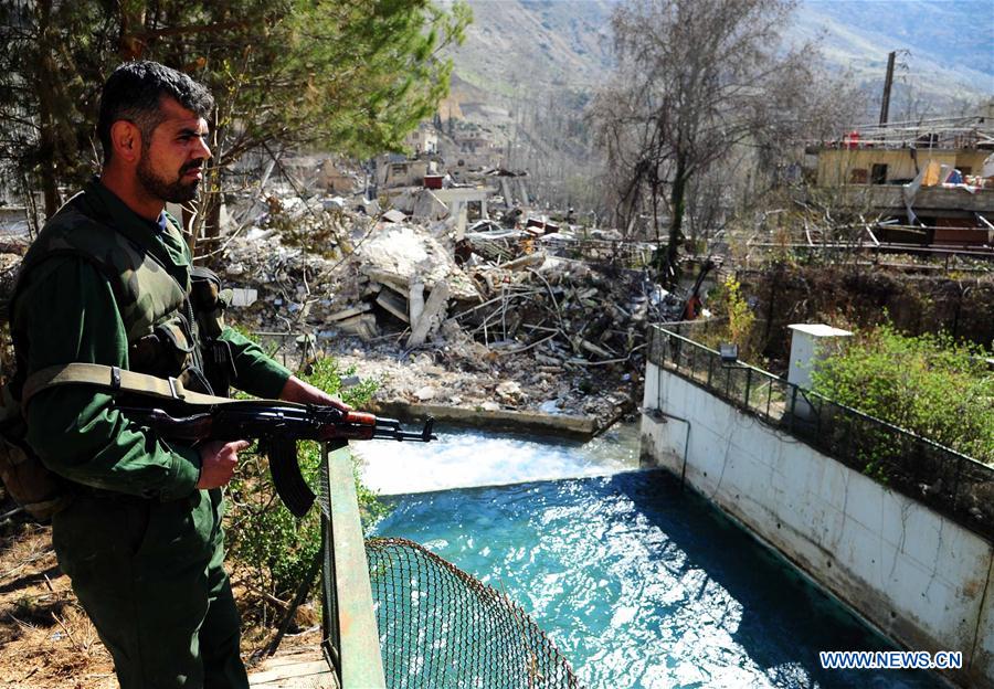 SYRIA-DAMASCUS-WATER SPRING-MAINTENANCE