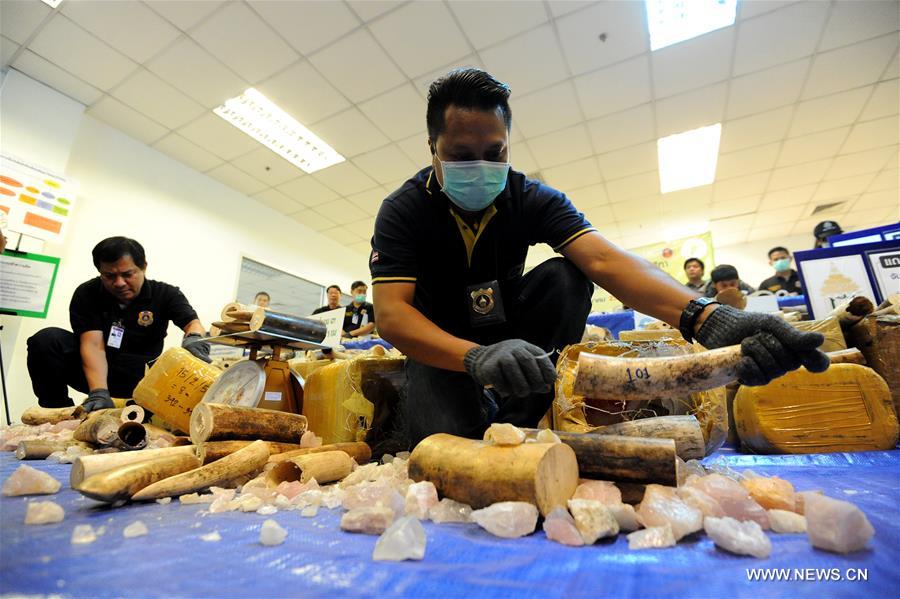 THAILAND-BANGKOK-IVORY-SEIZURE