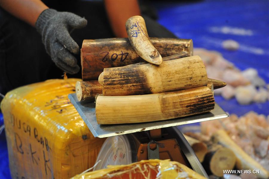 THAILAND-BANGKOK-IVORY-SEIZURE